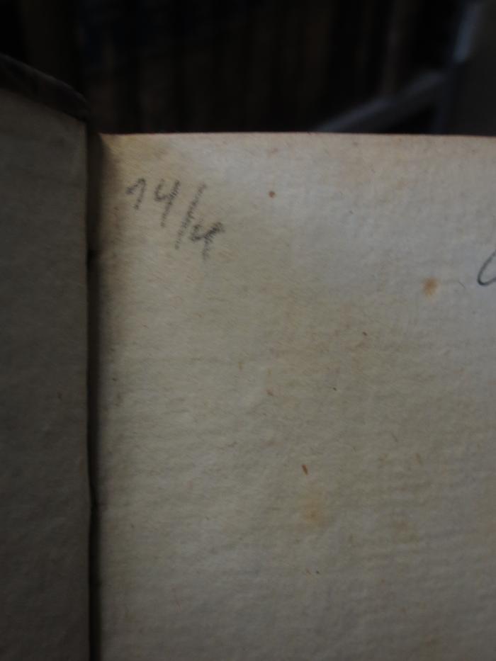 Cn 252 1.2.: Isäus der Redner (1830);- (unbekannt), Von Hand: Nummer; '14/4'. 