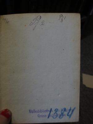 Cn 252 1.2.: Isäus der Redner (1830);- (Volksbibliothek des Westens (Gross-Lichterfelde)), Von Hand: Nummer; '1384'. 