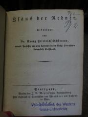 Cn 252 1.2.: Isäus der Redner (1830)