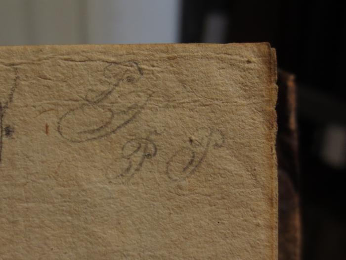 Cn 469: M. Tullii Ciceronis Orationes ([1846]);- (unbekannt), Von Hand: Notiz; 'PI
PP'. 