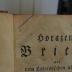 Cn 269 1.2.: Horazens Briefe : Erster Theil (1782)