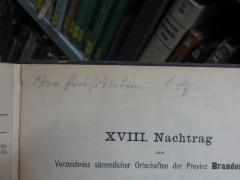 G45II / 1562 (Königlich Preussisches Oberpräsidium;Oberpräsidium Charlottenburg), Von Hand: Name; 'Ober Präsidium 6 [?]z'. 