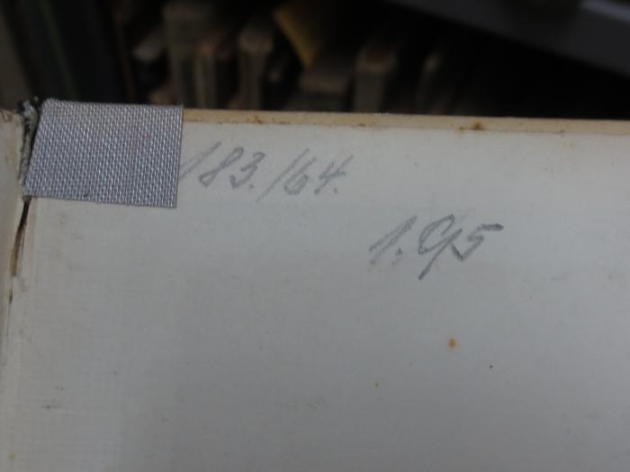 Bk 1318: Aus Alt-Sachsen (1928);G45II / 849 (unbekannt), Von Hand: Preis, Nummer; '183./64.
1.95'. ;G45II / 849 (unbekannt), Überklebt: -. 