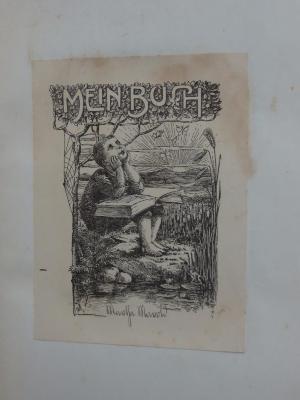 Cm 1578 2.Ex: Römisches Reich Deutscher Nation ([1934]);G44 / 1428 (Maroh[?], Martha), Von Hand: Autogramm, Name; 'Martha Maroh'. ;G44 / 1428 (Maroh[?], Martha), Etikett: Exlibris, Abbildung; 'Mein Buch'. 