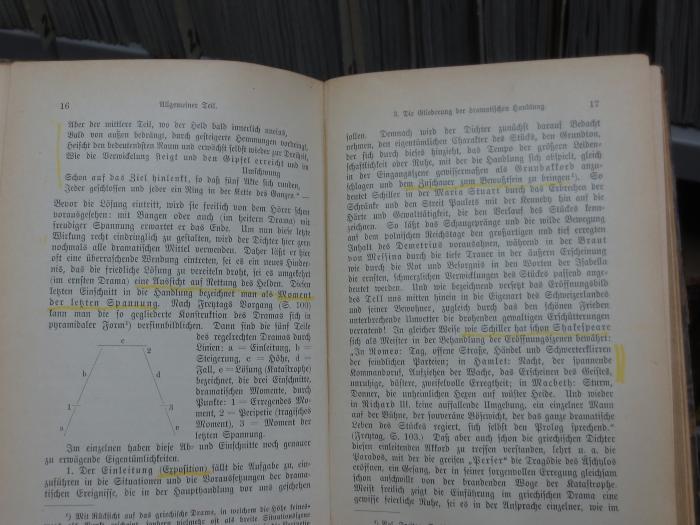Ca 23 d: Der Aufbau der Handlung in den klassischen Dramen (1910);G45II / 373 (unbekannt), Von Hand: Annotation. 
