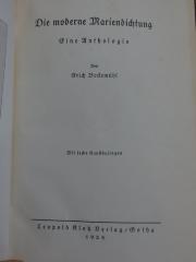 Ch 57 2. Ex.: Die moderne Mariendichtung : eine Anthologie (1928)