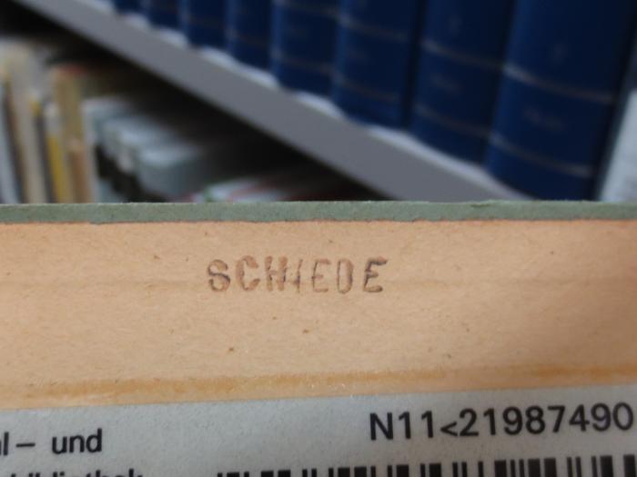 Ci 166;G45II / 2657 (Schiede, [?]), Stempel: Name; 'Schiede'. 