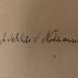 G45II / 14 (Nathanson, Adelheid), Von Hand: Autogramm, Name; 'Adelheid Nathanson'. 