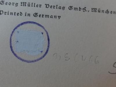 Cm 1999 2. Ex.: Späte Krone : Gedichte (1936);G45II / 1708 (Deutsches Institut für Zeitgeschichte), Von Hand: Inventar-/ Zugangsnummer, Nummer; 'ns6466'. 