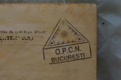 - (O.P.C.N. Bucuresti), Stempel: Initiale, Ortsangabe; 'O.P.C.N.
Bucuresti'.  (Prototyp)