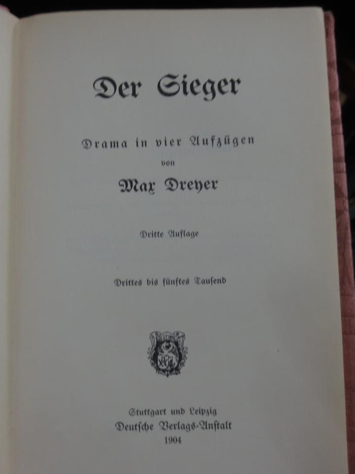 Cm 5943 c: Der Sieger (1904)