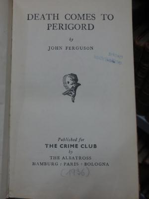 Cq 1659: Death comes to Perigord ([1936])
