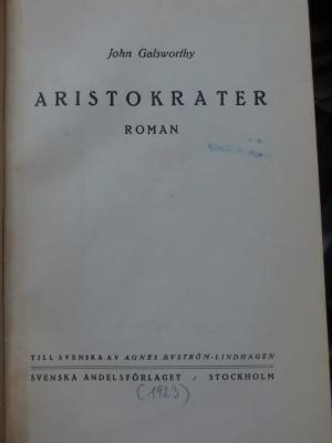 Cq 1699 c: Aristokrater ([1923])