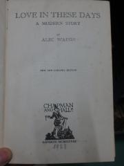 Cq 1678 1928: Love in These Days : A Modern Story (1928)