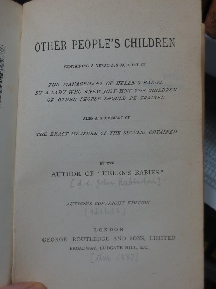 Cg 1722: Other People's Children ([um 1880])