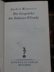 Ct 196 2. Ex.: Die Gespräche des Doktors O'Grady ([1930])