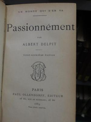 Ct 1365 bb: Passionnément (1889)