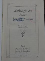 Ct 1361: Anthologie des Poètes lyriques français ([1911])