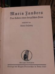 An 1578: Maria Zanders : Das Leben einer bergischen Frau (1923)