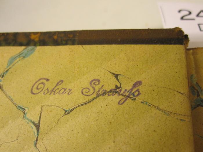  Comment j'ai retrouve Livingstone : voyages aventures et decouvertes dans le centre de l'Afrique (1884);- (Strauß, Oskar;Strauß, Oskar), Stempel: Monogramm; 'Oskar Strauß'. 
