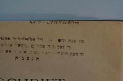 - (Schulsohn, Wolf Abraham ;Schulsohn, Czarne ), Von Hand: Autogramm; 'Dr. [C.] Schulsohn'. 