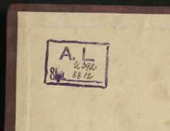 - (Laurin, Arne), Von Hand: Signatur; 'U 392
8812'. 