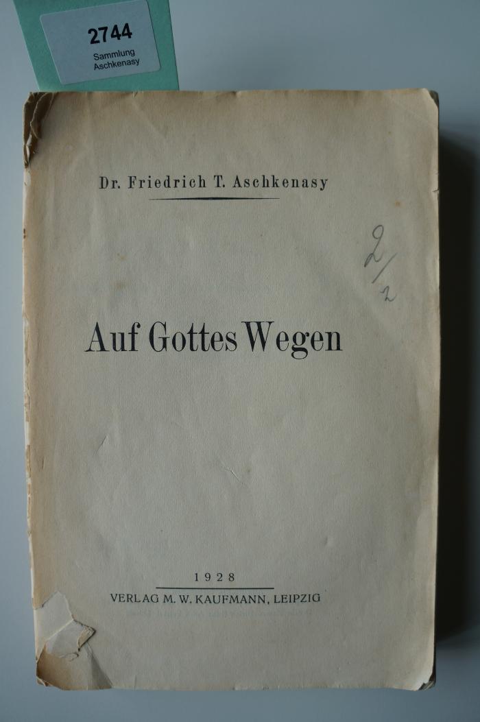 Asch2744 : Auf Gottes Wegen (1928)