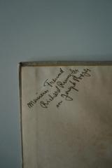 - (Richard Rumpler;Joseph Berger), Von Hand: Name, Widmung; 'Meinem Freund
Richard Rumpler
von Joseph Berger'. 