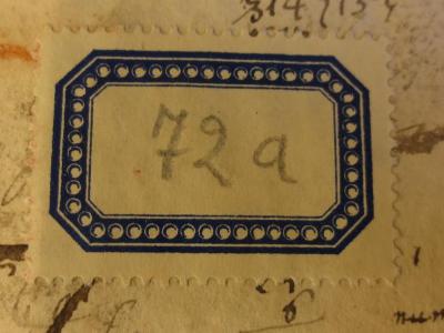  Lucii Annaei Flori Rerum Romanarum Libri Quatuor : quos Editione bac nouissima ad optimos Codices (um 1734);- (St. Bonifatiuskloster Hünfeld. Bibliothek), Etikett: Signatur; '[72a]'. 