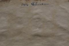 - (Lehmann, Otto), Von Hand: Autogramm; 'Otto Lehmann.'. 