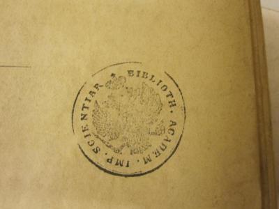  Mittheilungen aus dem Gebiete der Geschichte Liv-, Est- und Kurlands (1896);- (Biblioth. Acadm. Imp. Scientiar), Stempel: Besitzwechsel; 'BIBLIOTH. ACADEM. IMP. SCIENTIAR'. 