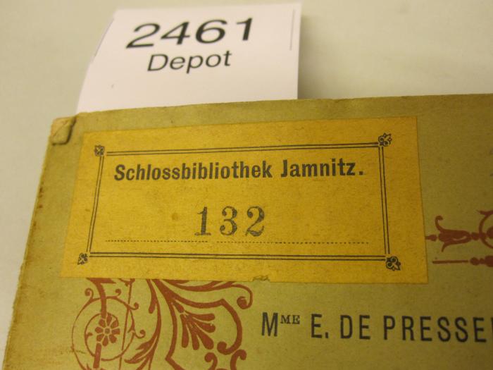  Scènes d'enfance et de jeunesse (1885);- (Schlossbibliothek (Jamnitz)), Stempel: Signatur; '132'. 