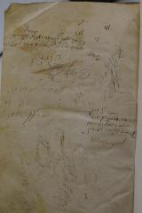 - (Lev, Mordekhai), Von Hand: Name, Widmung; 'זה ספר שייך להרבנו המפלוג החריף בחדרה
תרה או׳׳א כשת מוה מרדכי לוב פ׳׳א וידות

[...]  
'. 