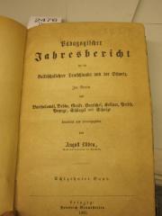  Pädagogischer Jahresbericht für die Volksschullehrer Deutschlands und der Schweiz (1866)