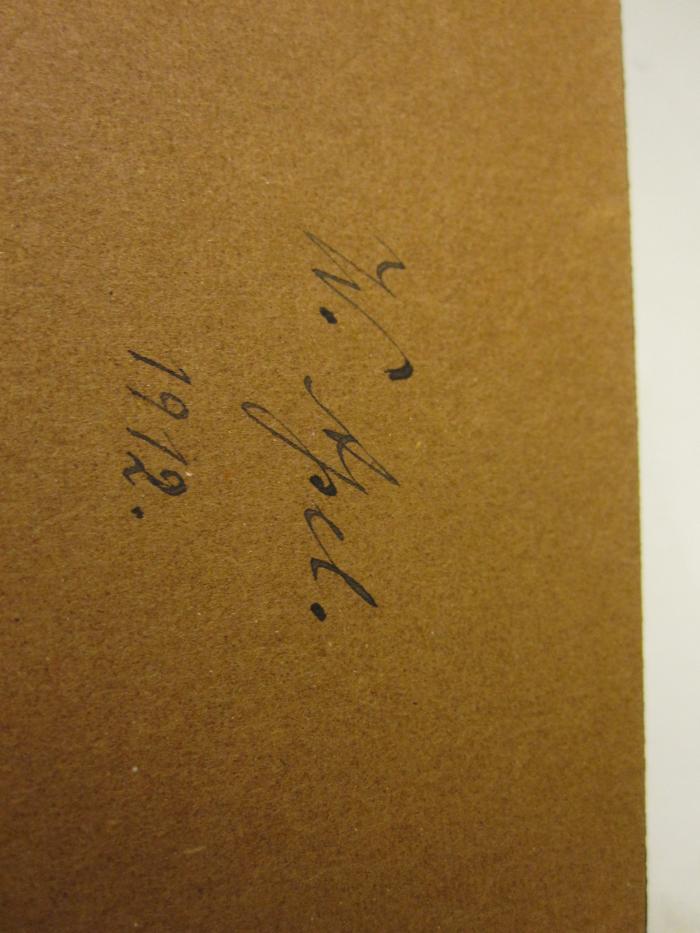  Ecken Auszfart : nach dem alten Straszburger Drucke von MDLIX (1854);- (Apel, W.), Von Hand: Name, Autogramm, Datum; 'W. Apel.
1912.'. 
