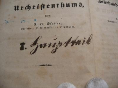 - (unbekannt), Von Hand: Notiz; 'I. Hauptteil'. 