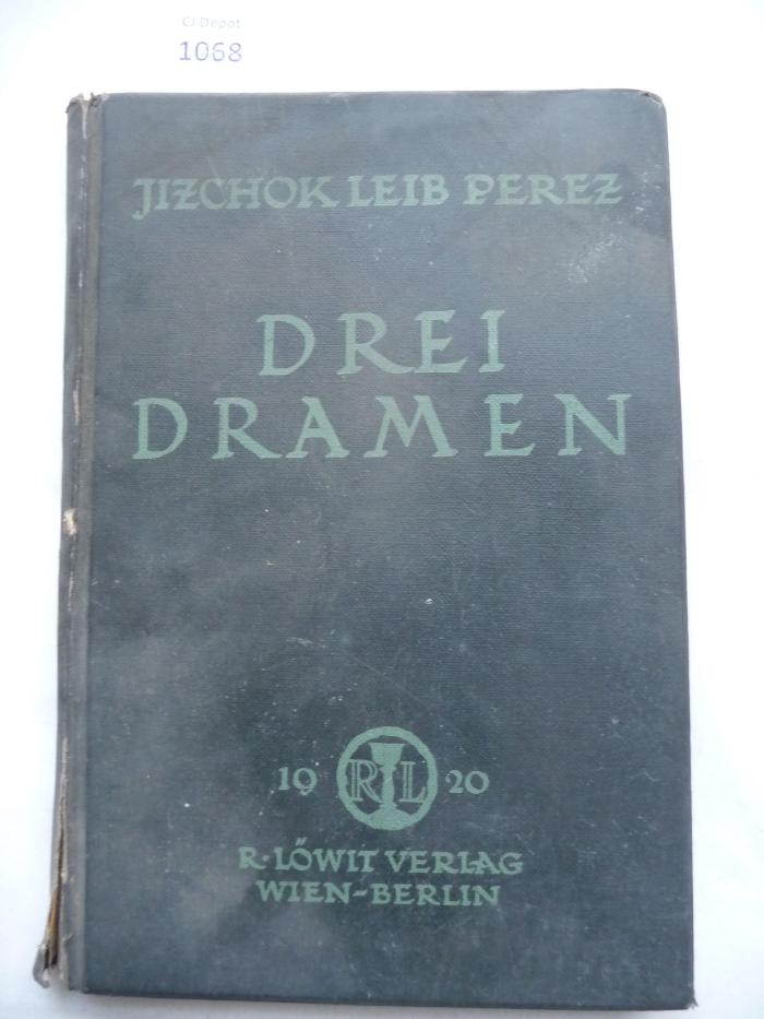  Drei Dramen. Die Nacht auf dem alten Markt/Die goldene Kette/In Fesseln. (1920)