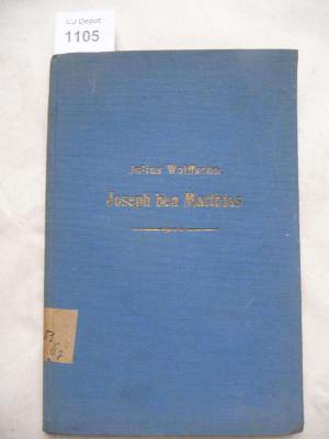  Joseph ben Matthias, Schauspiel in 11 Bildern. (1935)