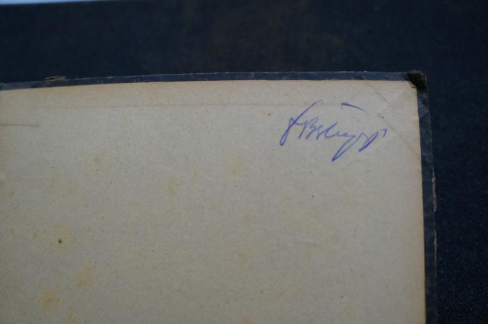 Asch1643 : ספר משאת בנימין : על התורה

 (1908);- (Berlupp [?], F.), Von Hand: Autogramm; 'F. Berlupp [?]'. 