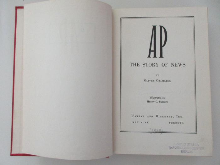 1 A 60 : AP : the story of news (1940)