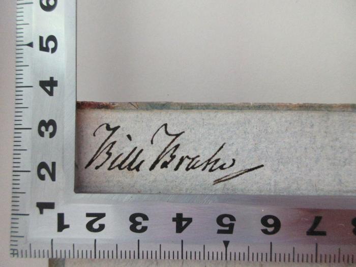 38/70/2906(0) : Das Haus Bärburg oder der Familienzwist (1805);-, Von Hand: Monogramm; 'Bille Braho [?]'