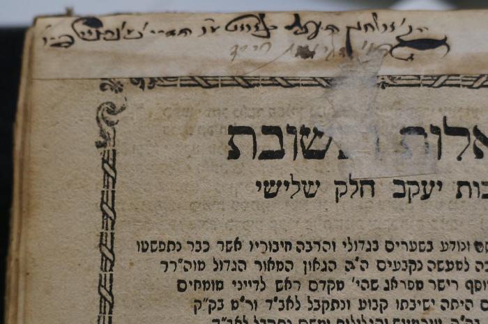 Asch1635 : שאלות ותשובת : שבות יעקב חלק שלשי

 (1789);- (unbekannt), Von Hand: Notiz; 'הק׳ זכ[...]רונן העט[...] פיו
הוי [...] חירד'. 