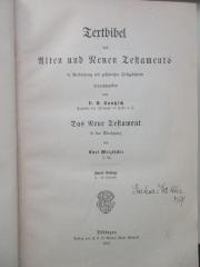 1 B 11&lt;2&gt; : Textbibel des Alten und Neuen Testaments (1906)