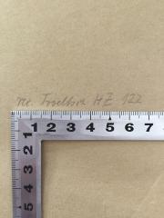 - (Krüger, Gustav), Von Hand: Notiz; 'rer. Fro[?]. HZ 122'. 