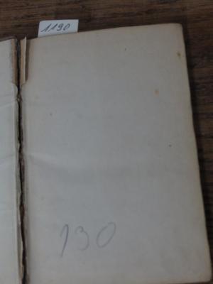 - (Bergungsstelle 130, Bibliothek des Herrn Josef Löffler und herrenlose Bestände), Von Hand: Nummer; '130'.  (Prototyp)