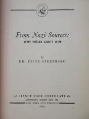 1 C 196 : From Nazi sources: why Hitler can't win (1939)