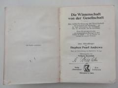 
1 D 111 : Die Wissenschaft von der Gesellschaft : 2 Abhandlungen (1907)