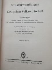 1 D 11-2 : Strukturwandlungen der deutschen Volkswirtschaft (1928)
