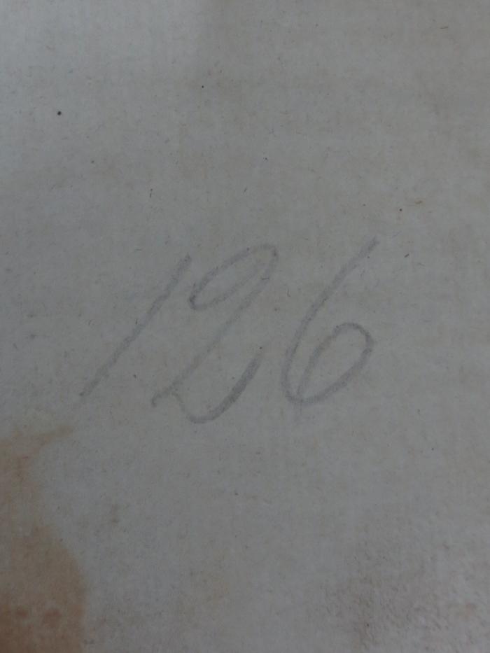 G46 / 3172 (Bergungsstelle 126, Bibliothek des Institutes für Staatsfoschung, Wannsee), Von Hand: Nummer; '126'.  (Prototyp)