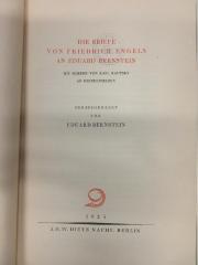 
1 D 142 : Die Briefe von Friedrich Engels an Eduard Bernstein : mit Briefen von Karl Kautsky an ebendenselben (1925)